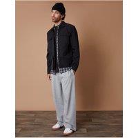 Threadbare Mens Wide Leg Cotton Rich Jogging Bottoms - Grey Marl