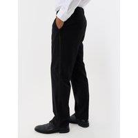Threadbare Mens Satin Side Seam Tailored Suit Trousers - Black