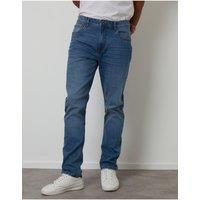 Threadbare Mens Loose Fit Straight Leg Jeans - Black
