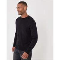 Threadbare Jersey Crew Neck Jumper In Black