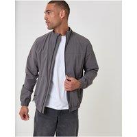 Threadbare Showerproof Ripstop Harrington Jacket In Slate Grey