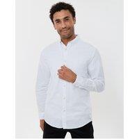 Threadbare Mens Regular Fit Cotton Oxford Shirt - White