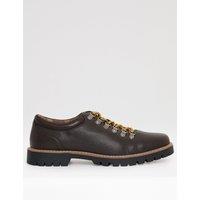 Threadbare Mens Derby Lace Up Chunky Sole Boot Style Trainers - Brown