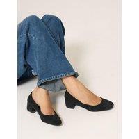 Yours Womens Block Heel Ballet Pumps - Black