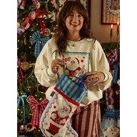 Eleanor Bowmer Eleanor Bowmer Jolly Santa Christmas Stocking