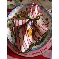Eleanor Bowmer Eleanor Bowmer Stars & Stripe Christmas Napkins - Set Of 4