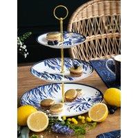 Sara Miller Anniversary 3 Tier Cake Stand - Feather Tail