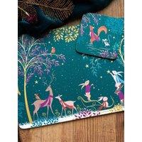 Sara Miller Woodland Tales Coasters And Placemats Bundle- Set Of 4 - Deer & Robin
