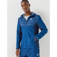 Montirex Mens Trail 3.0 Lightweight Hooded Zip Windbreaker - Navy
