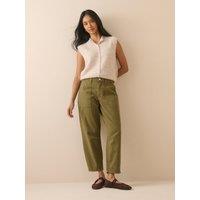 Nobodys Child Womens Thea Utility Pocket Straight Leg Trousers - Khaki