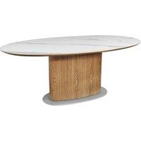 Bentley Designs Marlow Glass Top 6 Seater Dining Table