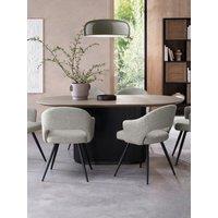 Bentley Designs Jorge Grey Oak 6 Seater Dining Table