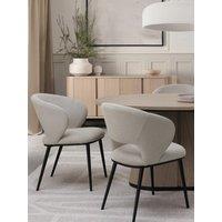 Bentley Designs Luca Pair Of Dining Chairs - Beige