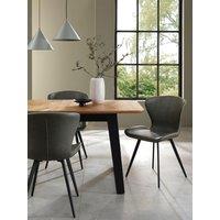 Bentley Designs Garcia Pair Of Dining Chairs - Olive Vintage Faux Leather
