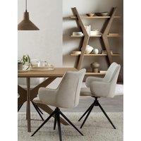 Bentley Designs Rowan Swivel Dining Chair - Beige