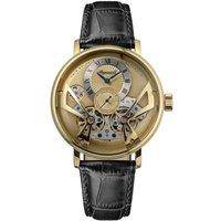 Ingersoll 1892 The Tenessee Automatic Mens Watch With Gold Dial And Black Leather Strap - I13106