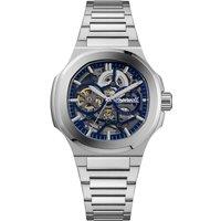 Ingersoll 1892 The Frame Automatic Mens Watch With Blue Dial And Silver Stainless Steel Bracelet - I18301