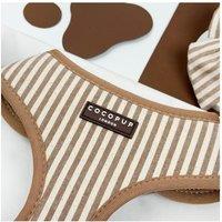 Cocopup London Linen Stripes Adjustable Neck Harness - Small