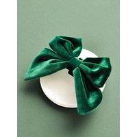 Cocopup Velvet Sailor Bow Tie - Forest Green
