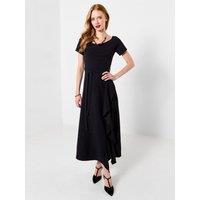 Joe Browns Womens Perfect Party Ruffle Tie Waist Midi Dress - Black
