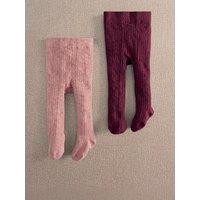 Mamas & Papas Baby Girls 2 Pack Tights
