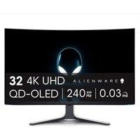 Alienware 32 Aw3225Qf Curved Gaming Monitor - 4K Uhd, Qd-Oled, 240Hz, Nvidia G-Sync Compatible, Black