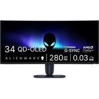 Alienware 34 Aw3426Dw Gaming Monitor - Wqhd, Qd-Oled, 280Hz, Blue