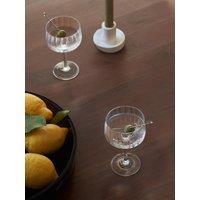Lsa International Set Of 2 Arc Flow Cocktail Saucer Glasses 250Ml