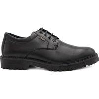 Jones Bootmaker Mens Halewood Leather Lace-Up Chunky Sole Shoes - Black