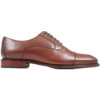 Jones Bootmaker Mens Matthew Wide Fit Leather Lace-Up Shoes - Chestnut
