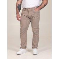 D555 Mens Stone Tapered Fit Stretch Twill Chinos - Beige