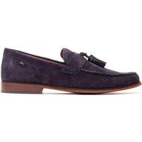 Base London Mens Flint Tassel Ortholite Cushioning Loafers - Navy