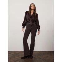 Mint Velvet Womens Cord Flare Trousers - Brown
