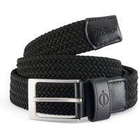 Oscar Jacobson Mens Golf Mews Braided Belt - Black