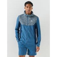 Montirex Mens Trail 3.0 Reflective Full Zip Hooded Windbreaker - Blue