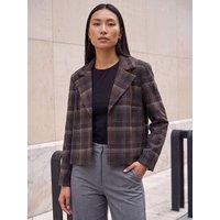 Roman Check Edge To Edge Jacket