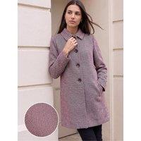 Roman Womens Herringbone Dolly Coat - Red