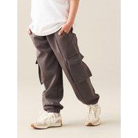 Angel & Rocket Boys Frank Panelled Cargo Pocket Cuffed Joggers - Grey