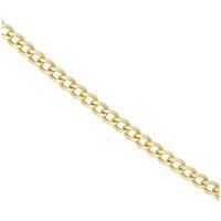 Ernest Jones Gold Curb Hollow Bracelet