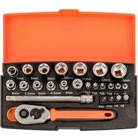 Bahco Bahco Sl25 Socket Set 25Pc 1/4In Dr