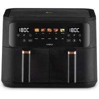 Tower Vortx 9L Dual Basket Air Fryer With Colour Touch Display, Black