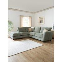 The Very Collection Arlan Left Hand Corner Chaise With Footstool - Made To Order In The Uk