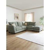 The Very Collection Arlan Right Hand Corner Chaise With Footstool - Made To Order In The Uk