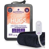 Slumberdown Slumberdown Comfy Hugs Heated Throw, Indigo Blue