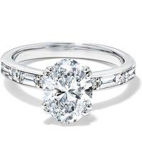 Created Brilliance Womens Ottilie 1.75Ct Oval Lab Grown Diamond Solitaire Ring - Gold