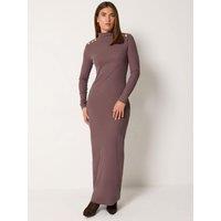 Yours Tall Button Shoulder Maxi Dress