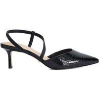 Dune London Charming Pointed Toe Slingback Kitten Heel Court Shoes - Black