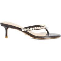 Dune London Womens Mimis Diamante Kitten Heel Sandals - Brown