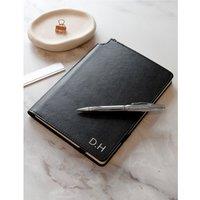 Treat Republic Personalised Luxury Cross Journal And Pen Gift Set With Silver Detailing