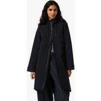Hunter Womens Originals Long Waterproof Standard Fit Jacket - Black